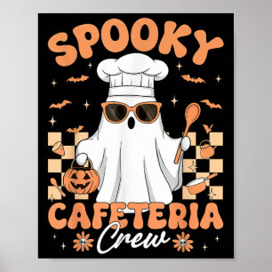 Affiche Soky Cafeteria Crew Déjeuner dame Halloween Hommes