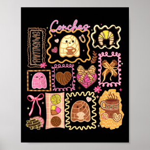 Affiche Soky Conchas Ghost Halloween Pan mexicain Dulce Gi