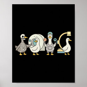 Affiche Soky Radiology Shirt, Xray Tech Skeleton Goose