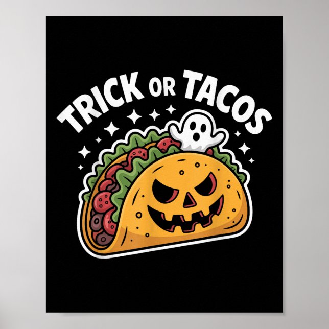 Affiche Soky Taco Jack-o-lantern Halloween Mexican Food Lo (Devant)