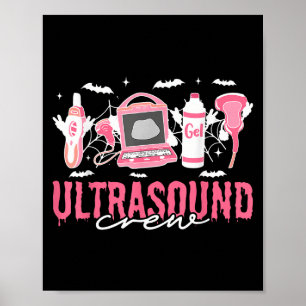 Affiche Soky Ultrasound Équipement Sonographe Halloween Va