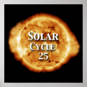 Affiche Solaire Cycle 25 Soleil actif