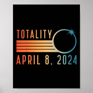 Affiche Solaire Eclipse Chemise Avril 8 2024 Totalité Sola