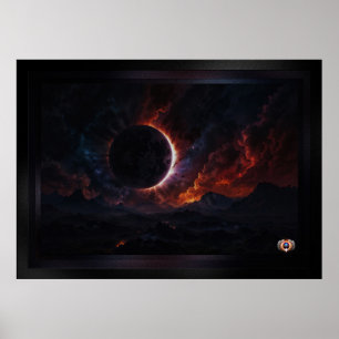 Affiche Solar Eclipse Chef-d'oeuvre cosmique Xzendor7 Art