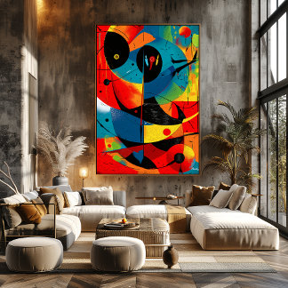 Affiche Solar Geometry II – Mid-Century Abstract Construct