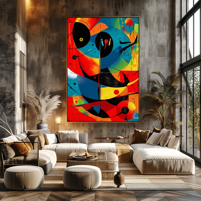 Affiche Solar Geometry II – Mid-Century Abstract Construct (Créateur téléchargé)