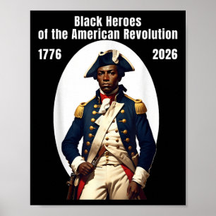 Affiche Soldat afro-américain patriote de la guerre d'indé
