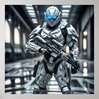 Affiche Soldat blanc