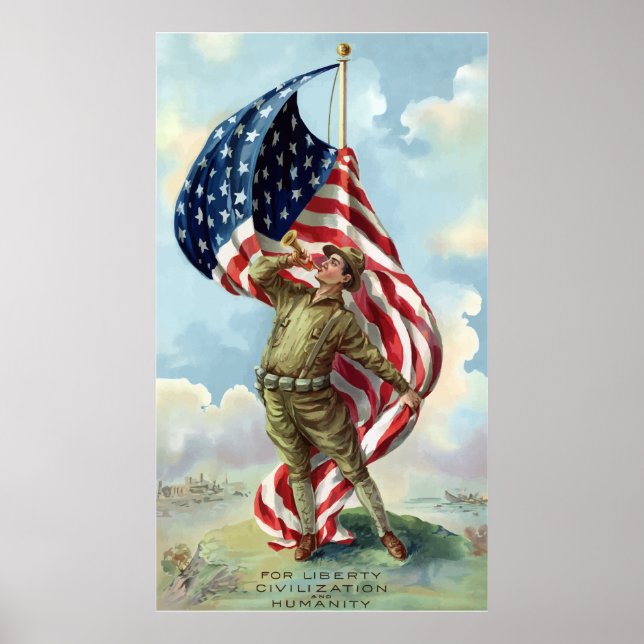 Affiche Soldat de la Première Guerre mondiale (Devant)