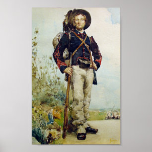 Affiche Soldat de l'ère de la guerre civile