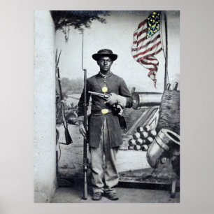 Affiche Soldat de l'Union noire, années 1860