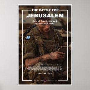 Affiche Soldat des FDI lisant la Torah