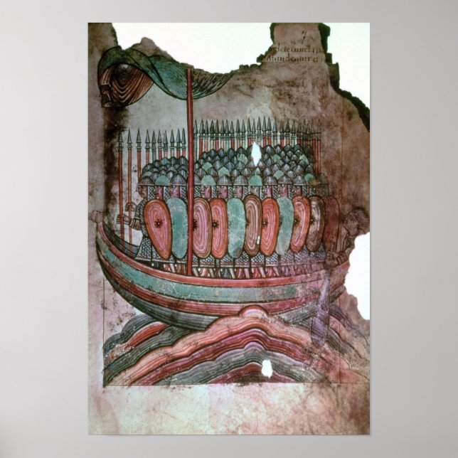 Affiche Soldats normaliens traversant le chenal anglais (Devant)