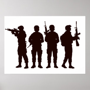 Affiche Soldier Silhouette