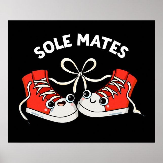 Affiche Sole Mates Funny Chaussure Pun Dark BG (Devant)