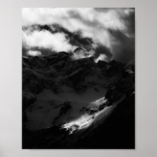 Affiche Soleil brillant sur la montagne majestueuse