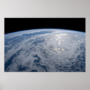 Affiche Soleil Brillant Sur L'Océan Pacifique Sud.