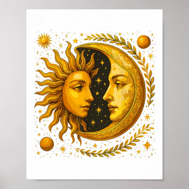 Affiche Soleil Céleste Et Lune (Devant)
