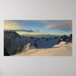 Affiche Soleil Chamonix des Alpes françaises