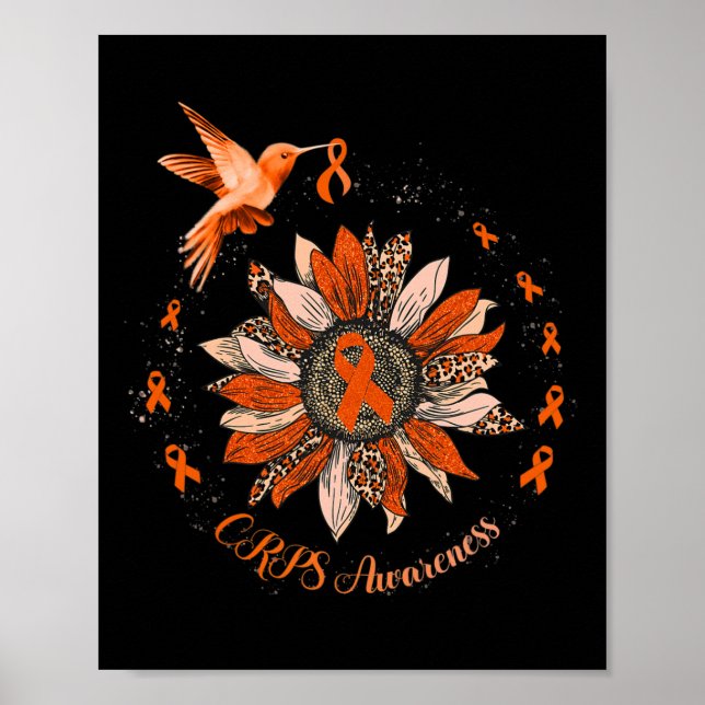 Affiche Soleil Colibri Orange Ribbon CRPS guerrier (Devant)