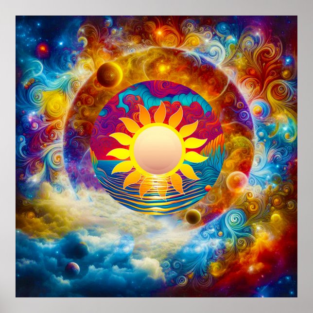 Affiche Soleil cosmique (Devant)