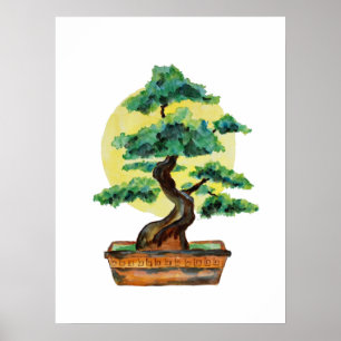 Affiche Soleil de Bonsai Tree