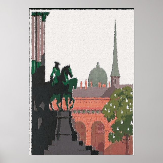 Affiche Soleil de la statue de Vienne (Devant)