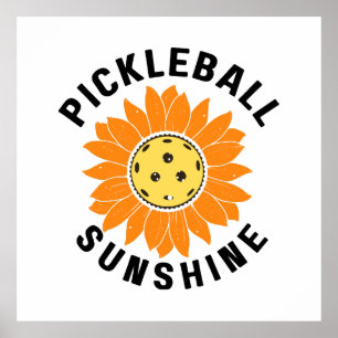 Affiche Soleil de Pickleball