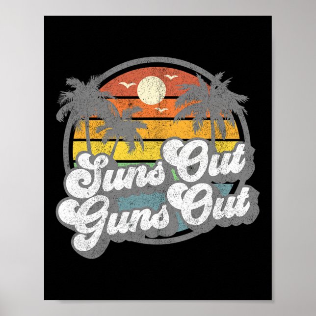 Affiche Soleil Dehors Armes Dehors Drôle de Vacances à la  (Devant)