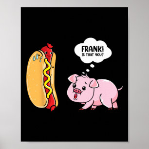 Affiche Soleil Dehors Chaussons De Hot Dog Drôle Saucisse 