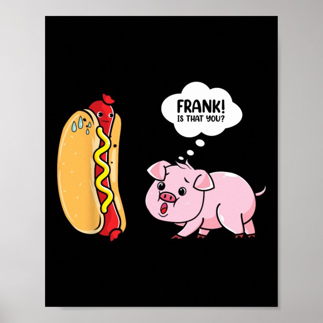 Affiche Soleil Dehors Chaussons De Hot Dog Drôle Saucisse  (Devant)