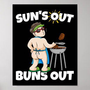 Affiche Soleil Dehors Fesses Dehors I R barbecue Porc Effi