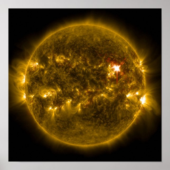 Affiche soleil doré (Devant)