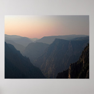 Affiche Soleil du canyon noir