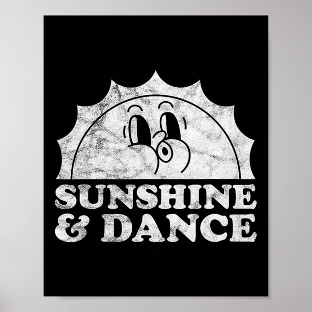 Affiche Soleil Et Danse Retro Soleil Vintage Danse (Devant)