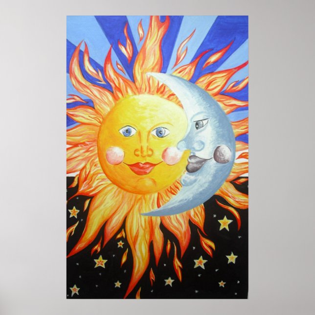 Affiche soleil et lune (Devant)