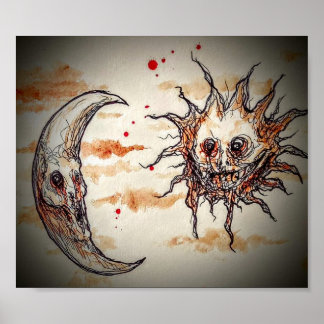 Affiche Soleil et Lune