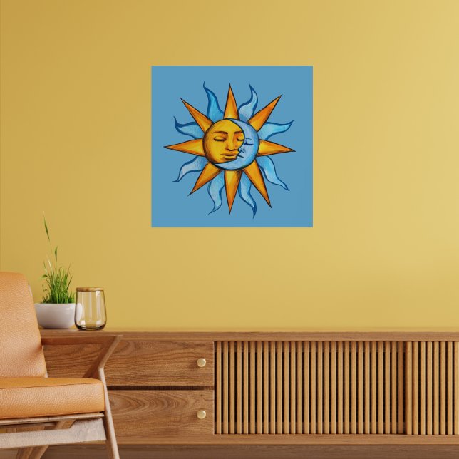 Affiche Soleil et Lune Soleil LuneEnfant (Salon 2)