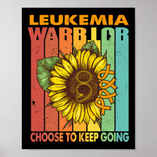 Affiche Soleil Leucémie Guerrier Choisir De Continuer À Co