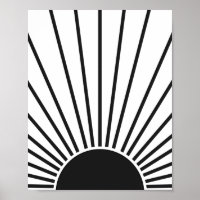Soleil Levant Soleil Noir Et Blanc Soleil Abstrait