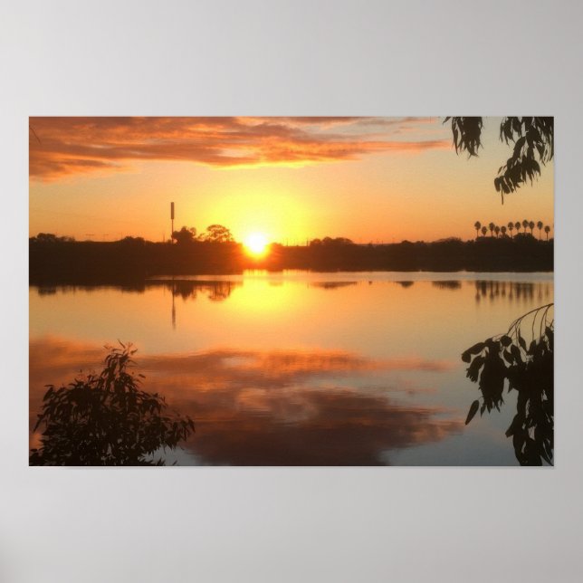 Affiche Soleil orange (Devant)