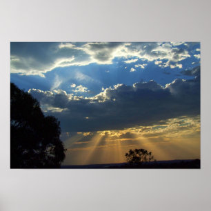 Affiche Soleil Rayons Ciel Spirituel : Victoria Australia