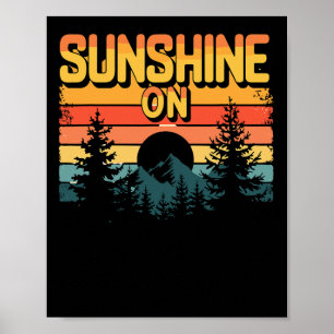 Affiche Soleil Sur Mes Épaules Pour Extérieur Et Couchers 