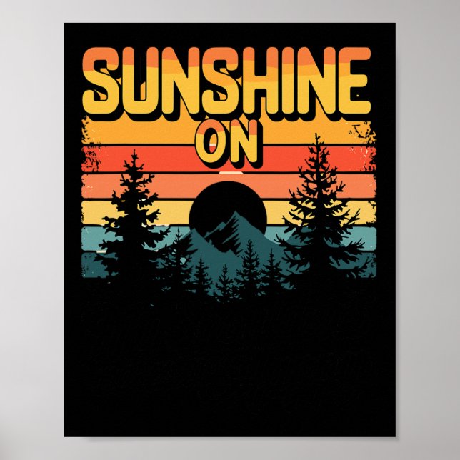 Affiche Soleil Sur Mes Épaules Pour Extérieur Et Couchers  (Devant)