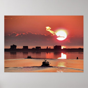 Affiche Soleil sur Plymouth MA