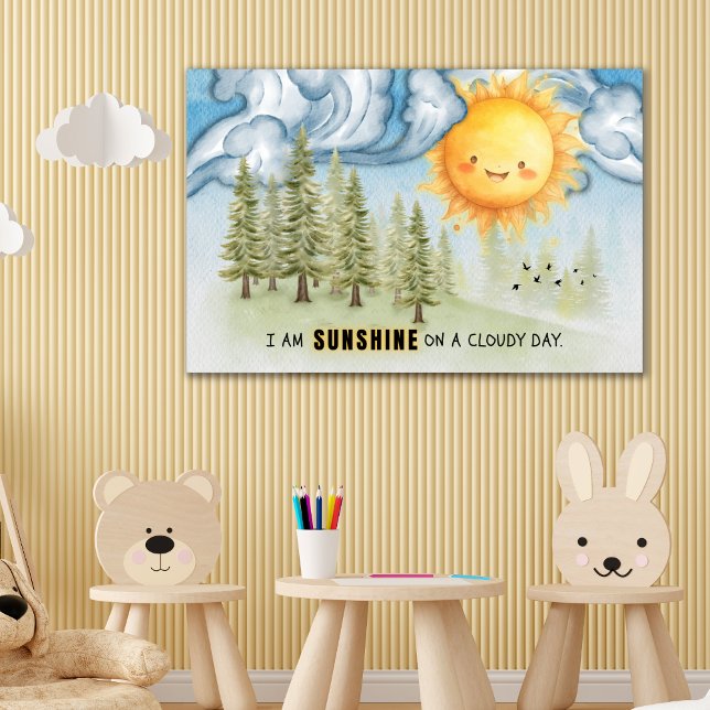 Affiche Soleil sur une journée nuageuse Inspiration Wall A (Créateur téléchargé)