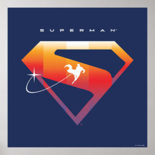 Affiche Soleil Tourner Superman Shield