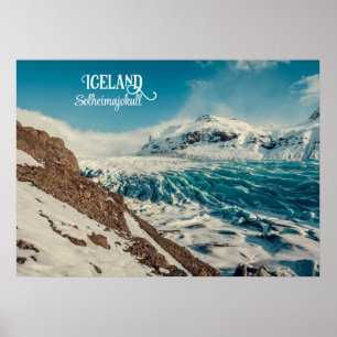 Affiche Solheimajokull, Islande