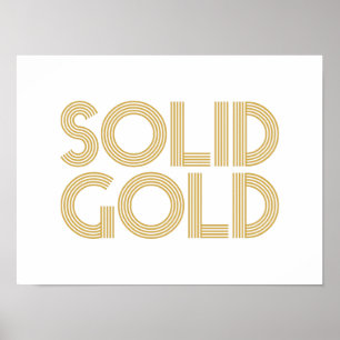 AFFICHE SOLID GOLD