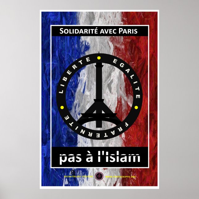Affiche Solidarité avec Paris (Devant)